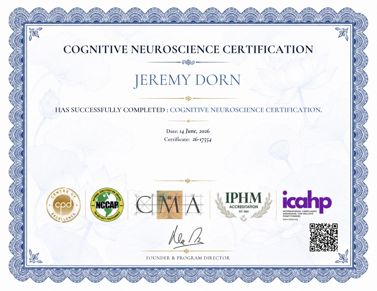 Cognitive-Neuroscience-Zertifikat